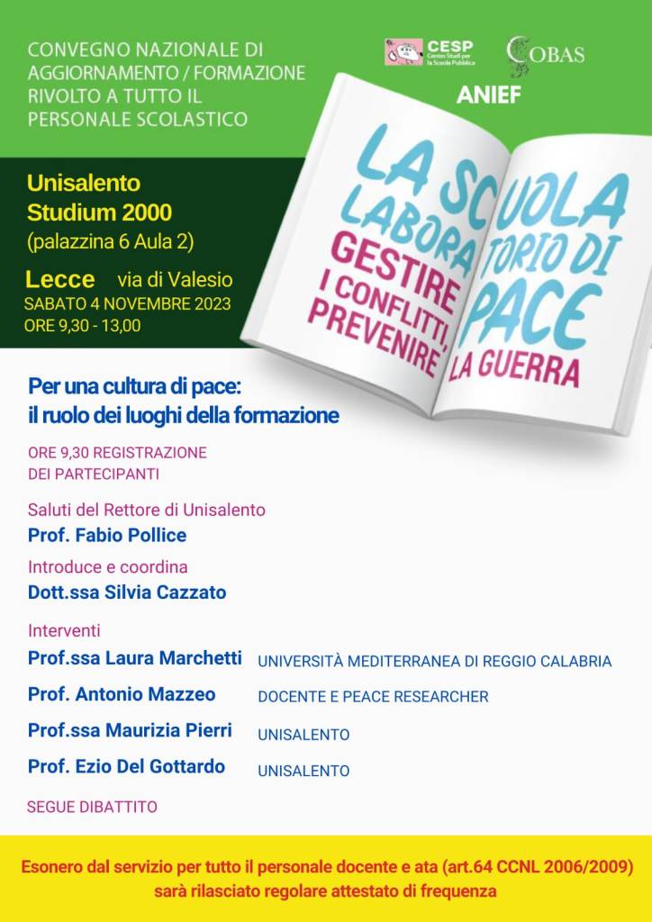 Lecce Convegno CESP