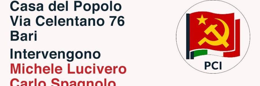 Incontro pubblico: "Verso il III Congresso del PCI: Scuola e Università"