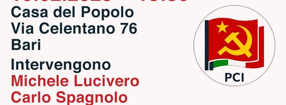 Incontro pubblico: "Verso il III Congresso del PCI: Scuola e Università"